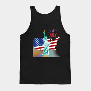 4 July statue of liberty Tank Top